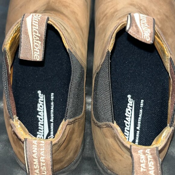 BLUNDSTONE #2391 Made in Australia Men's Suede Chelsea Dress Boot Size12 = US 13 - Picture 4 of 16